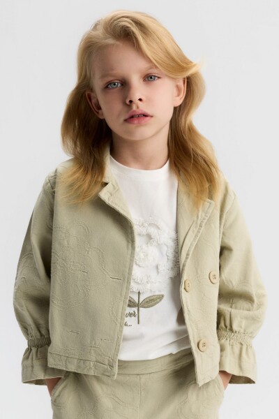 Kız Çocuk Ceket 4-8 Yaş 31517 Yeşil - NK KİDS