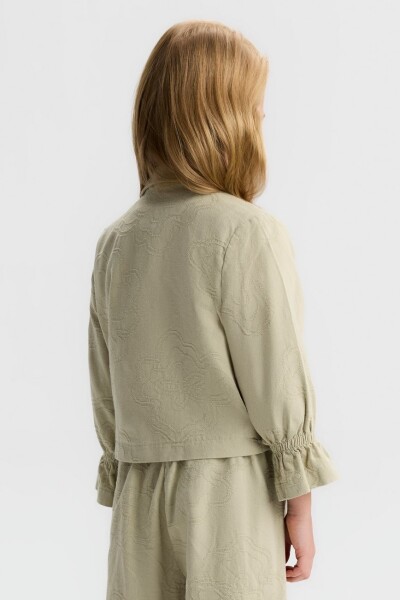 Kız Çocuk Ceket 4-8 Yaş 31517 Yeşil - 4