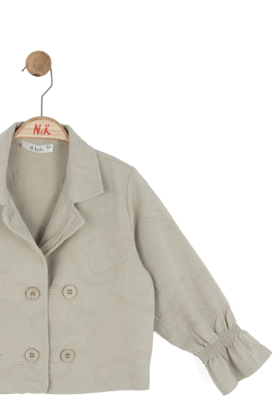 Kız Çocuk Ceket 4-8 Yaş 31517 Yeşil - 7