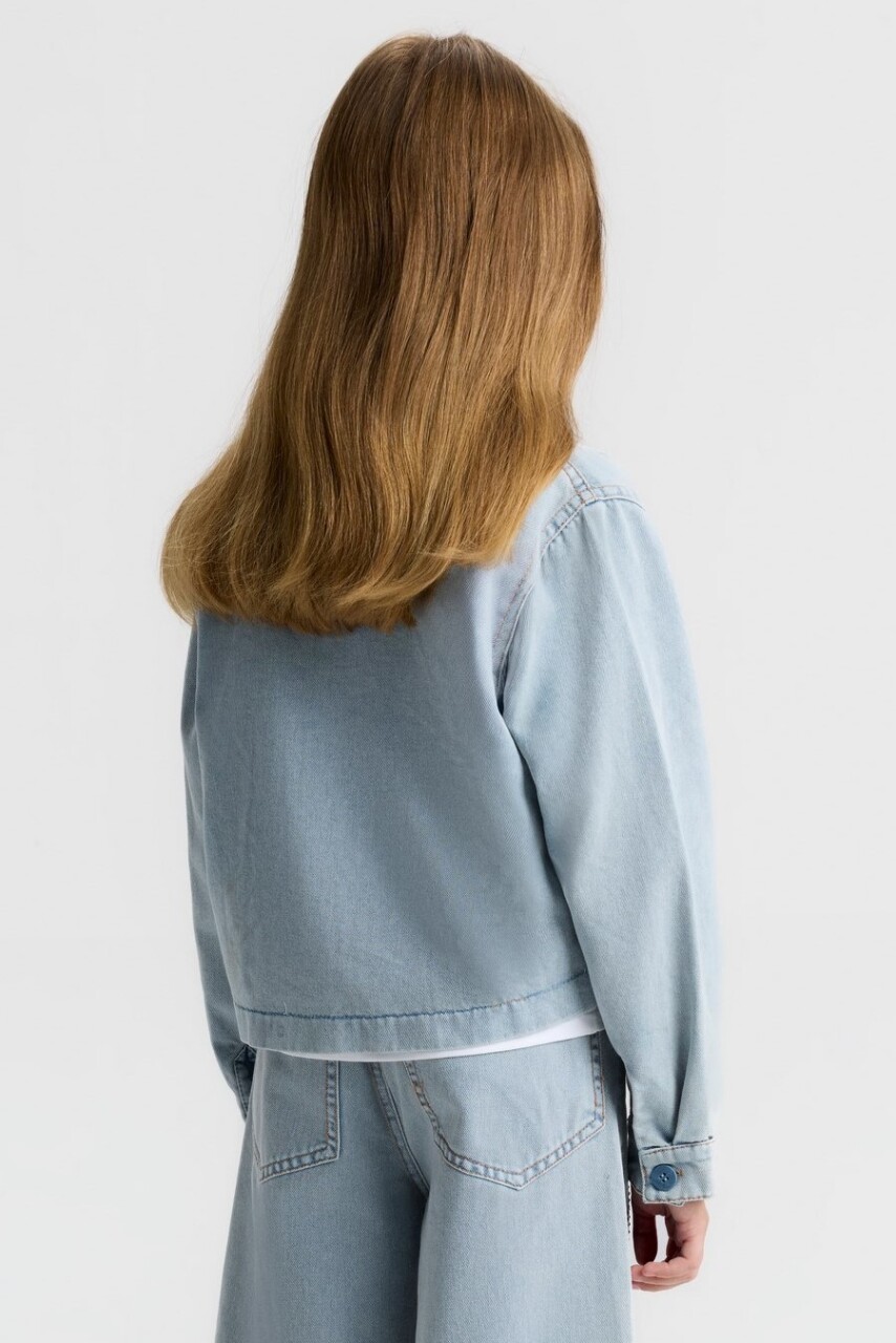 Kız Çocuk Ceket 8-14 Yaş 31704 Açik Mavi - 2