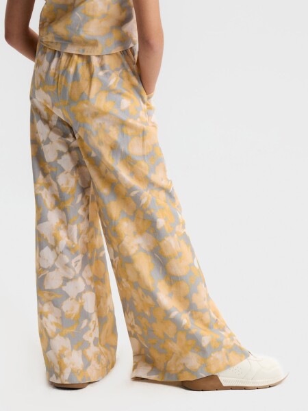 Kız Çocuk Pantolon 8-14 Yaş 51304 Sarı - 4