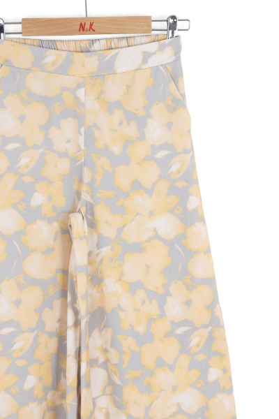 Kız Çocuk Pantolon 8-14 Yaş 51304 Sarı - 8