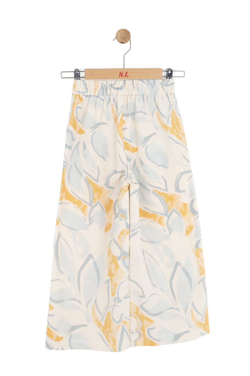 Kız Çocuk Pantolon 4-8 Yaş 51505 Krem - 7