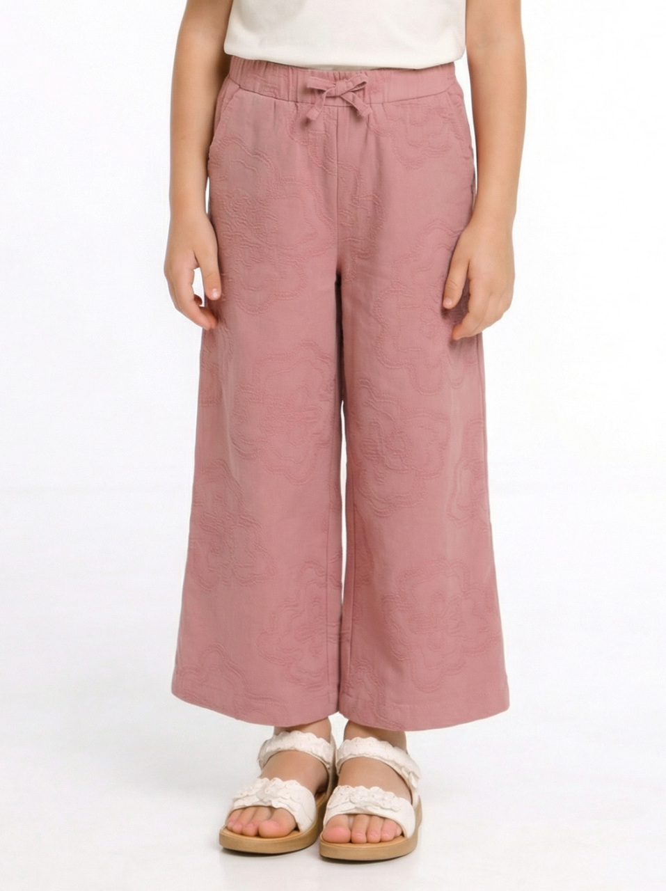 Kız Çocuk Pantolon 4-8 Yaş 51510 Gül Kurusu - 1