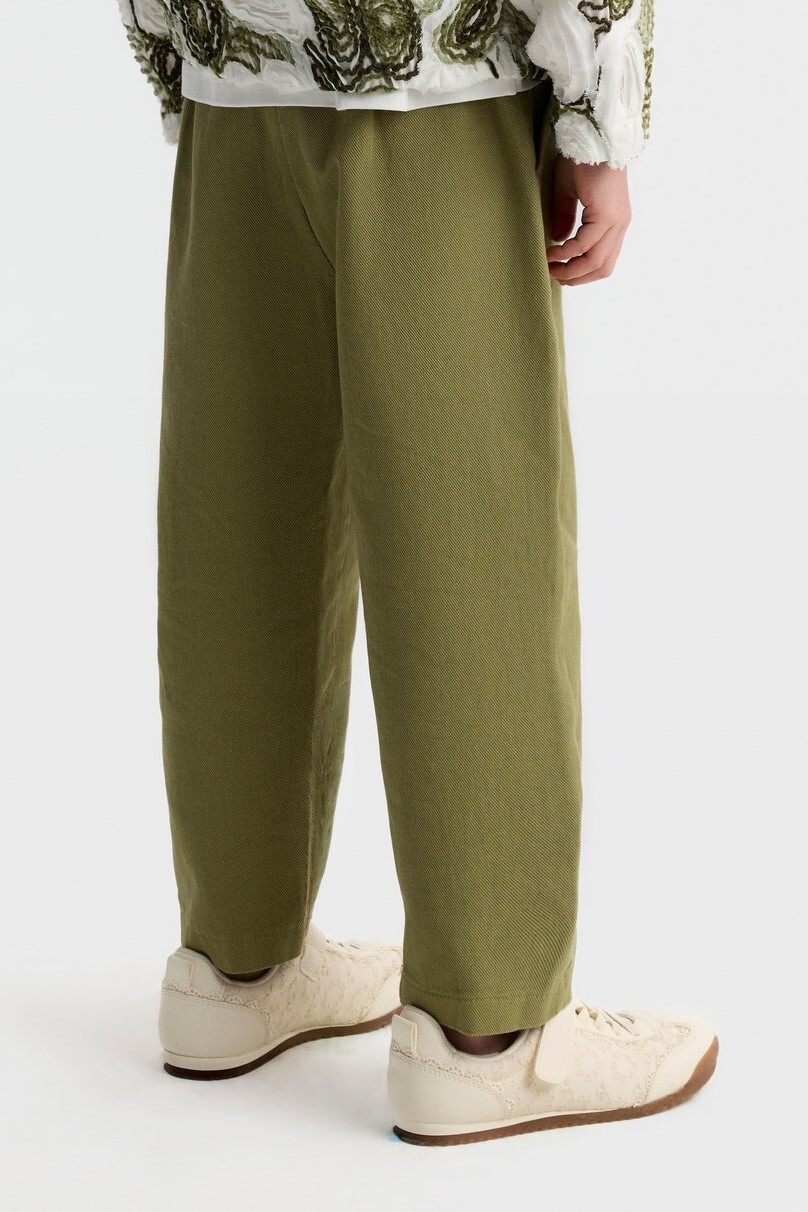 Kız Çocuk Pantolon 4-8 Yaş 51522 Yeşil - 3