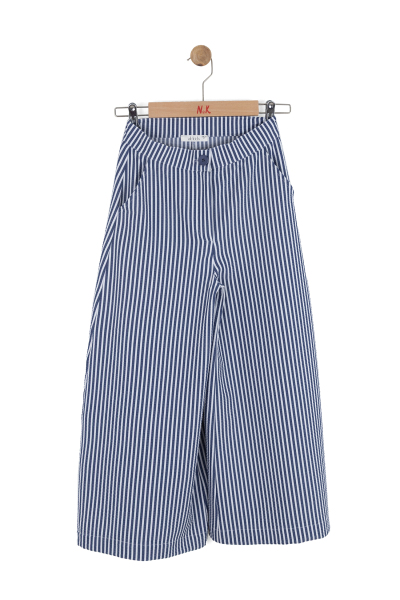 Kız Çocuk Pantolon 8-14 Yaş 51302 Lacivert - 3