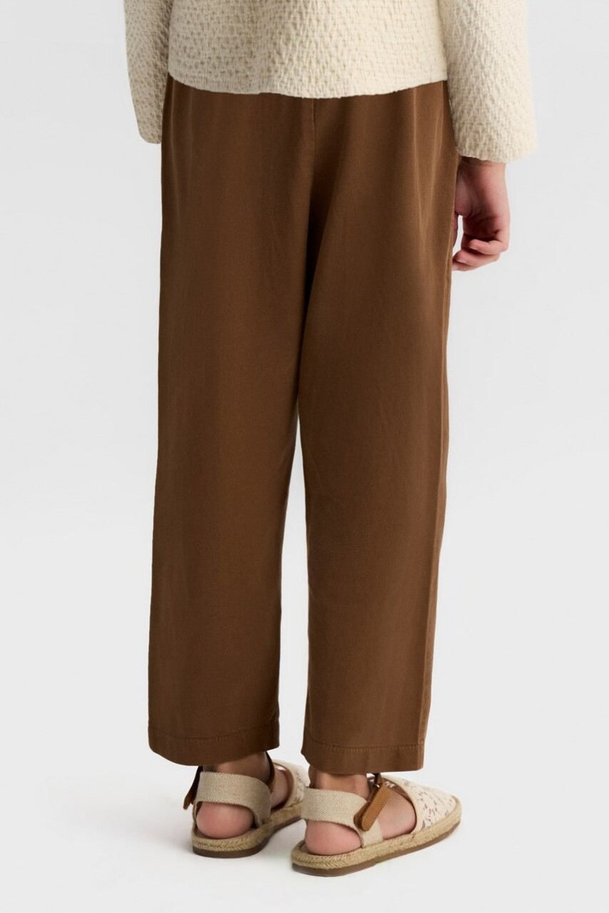 Kız Çocuk Pantolon 8-14 Yaş 51341 Kahverengi - 4