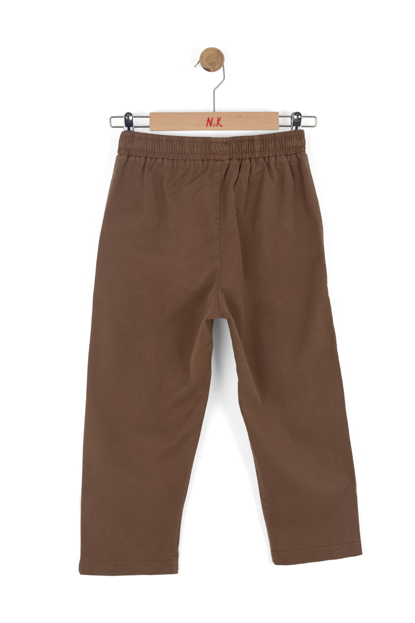 Kız Çocuk Pantolon 8-14 Yaş 51341 Kahverengi - 6