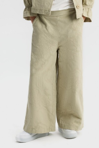 Kız Çocuk Pantolon 4-8 Yaş 51510 Yeşil - 1