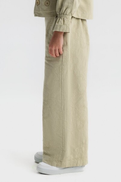 Kız Çocuk Pantolon 4-8 Yaş 51510 Yeşil - 2