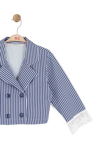 Kız Çocuk Ceket 8-14 Yaş 31301 Lacivert - 5