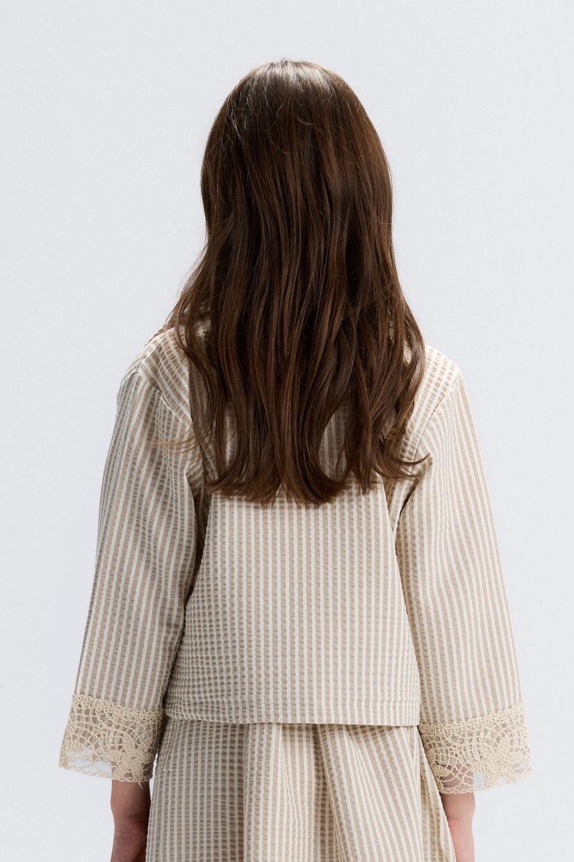 Kız Çocuk Ceket 8-14 Yaş 31301 Vizon - 3