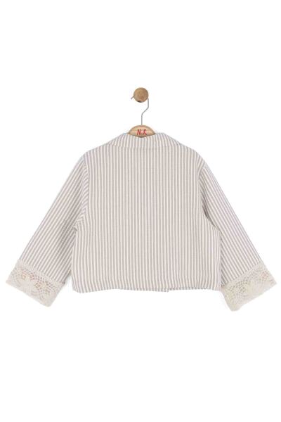 Kız Çocuk Ceket 8-14 Yaş 31301 Vizon - 5