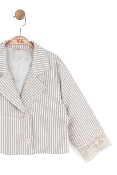 Kız Çocuk Ceket 8-14 Yaş 31301 Vizon - 6