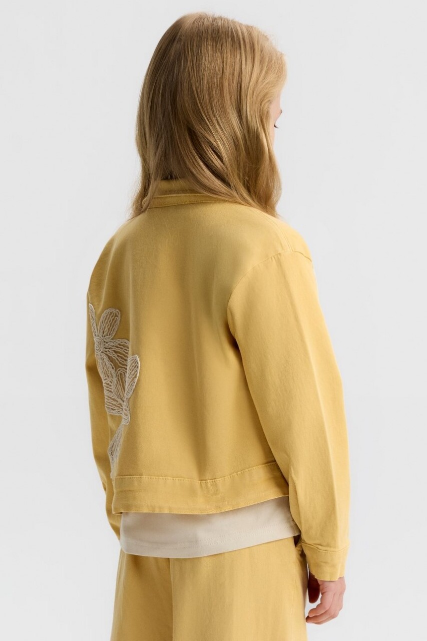 Kız Çocuk Ceket 4-8 Yaş 31532 Sarı - 3