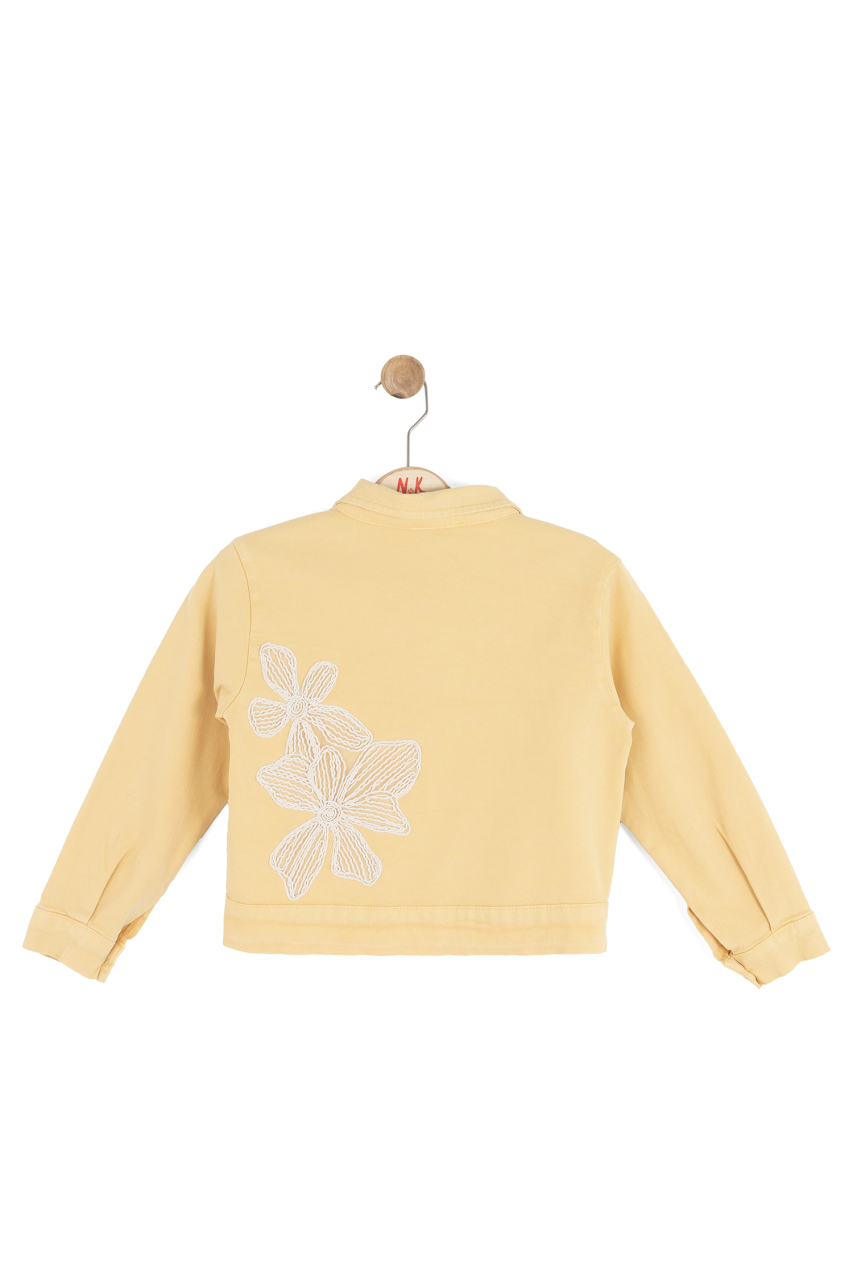 Kız Çocuk Ceket 4-8 Yaş 31532 Sarı - 5