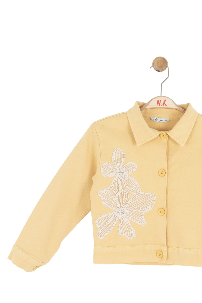 Kız Çocuk Ceket 4-8 Yaş 31532 Sarı - 6