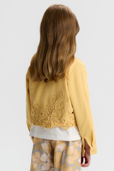 Kız Çocuk Ceket 8-14 Yaş 31305 Sarı - 3