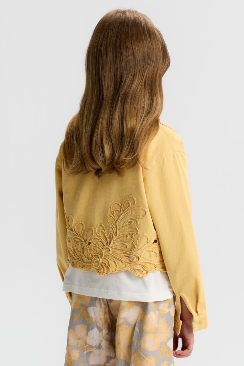 Kız Çocuk Ceket 8-14 Yaş 31305 Sarı - 3