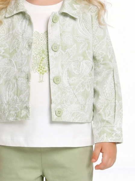 Kız Çocuk Ceket 1-4 Yaş 31613 Yeşil - 3