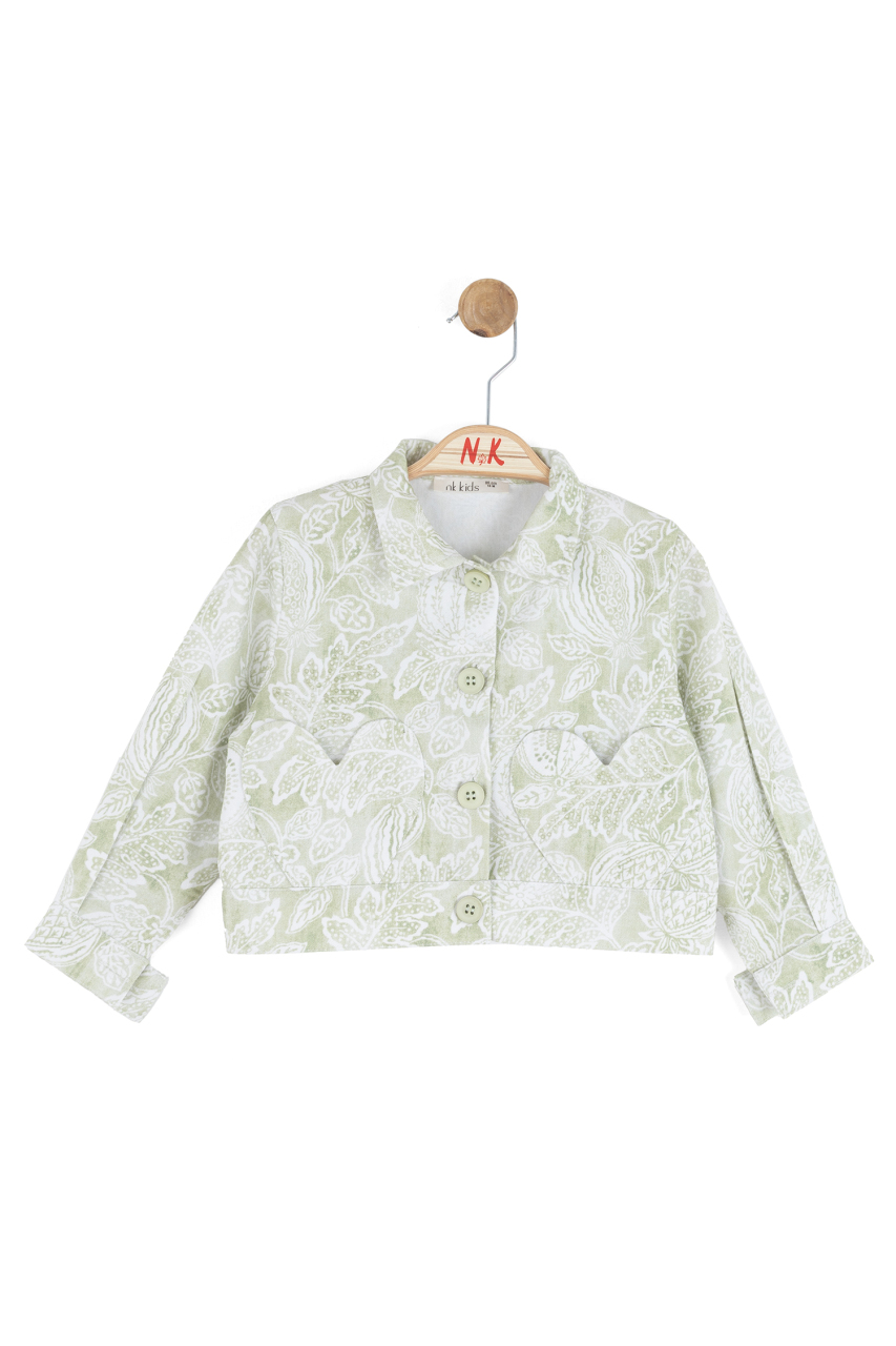 Kız Çocuk Ceket 1-4 Yaş 31613 Yeşil - 4