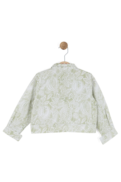 Kız Çocuk Ceket 1-4 Yaş 31613 Yeşil - 5