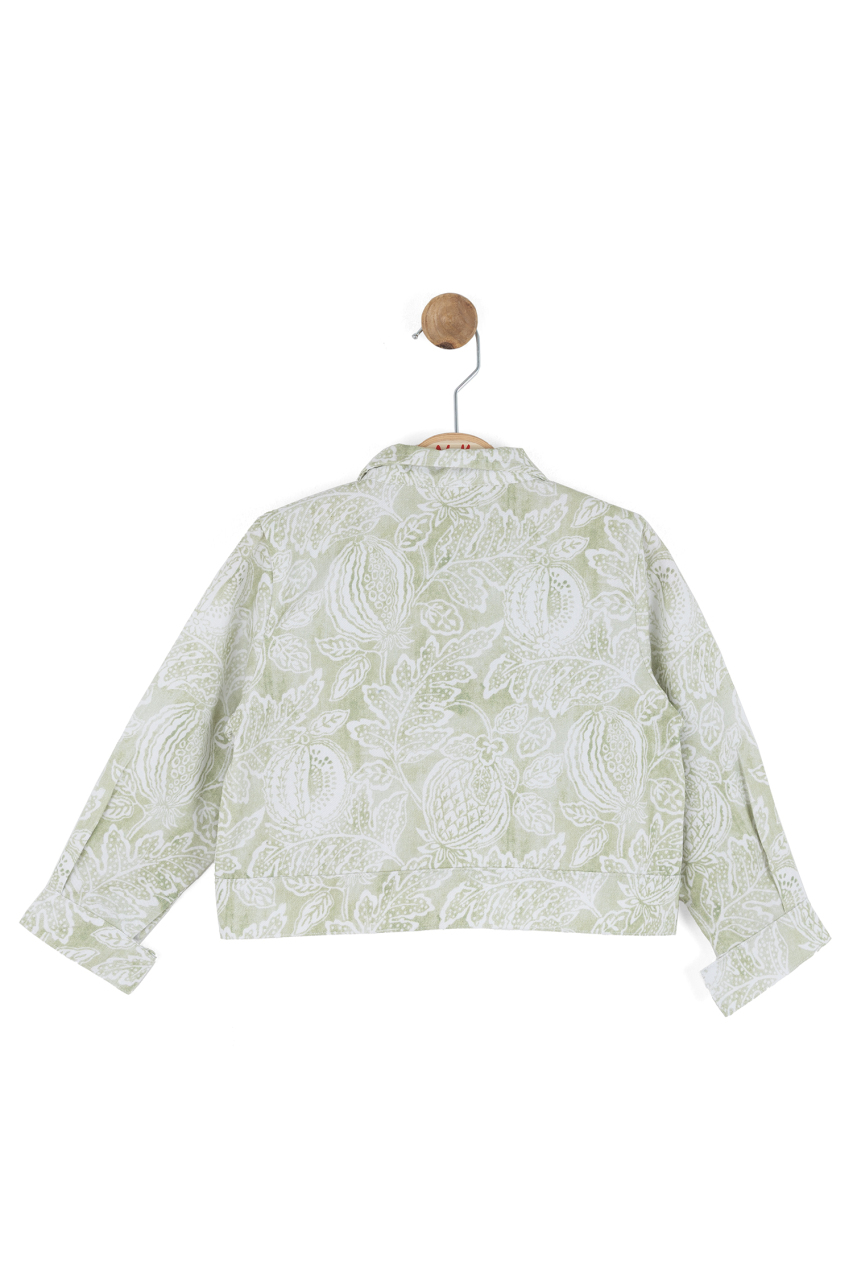 Kız Çocuk Ceket 1-4 Yaş 31613 Yeşil - 5