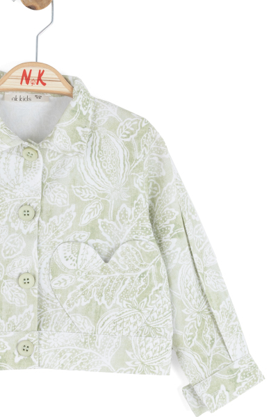 Kız Çocuk Ceket 1-4 Yaş 31613 Yeşil - 6