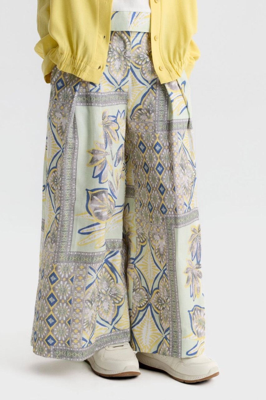 Kız Çocuk Pantolon 8-14 Yaş 51306 Mint - 1