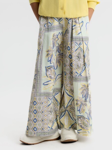 Kız Çocuk Pantolon 8-14 Yaş 51306 Mint - 3