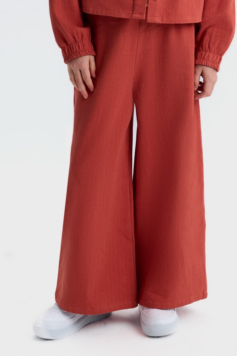 Kız Çocuk Pantolon 4-8 Yaş 51508 Kiremit - 1