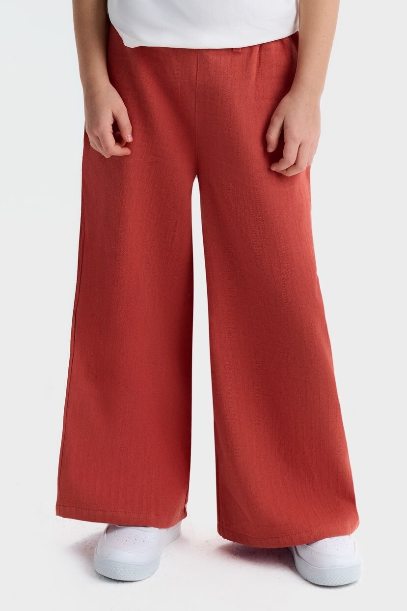 Kız Çocuk Pantolon 4-8 Yaş 51508 Kiremit - 2