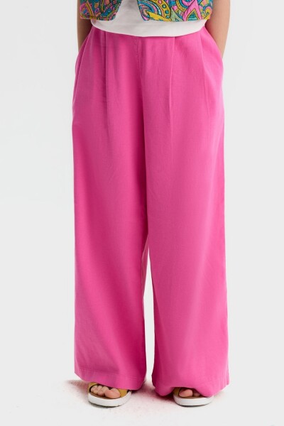 Kız Çocuk Pantolon 8-14 Yaş 51311 Fuşye - NK KİDS