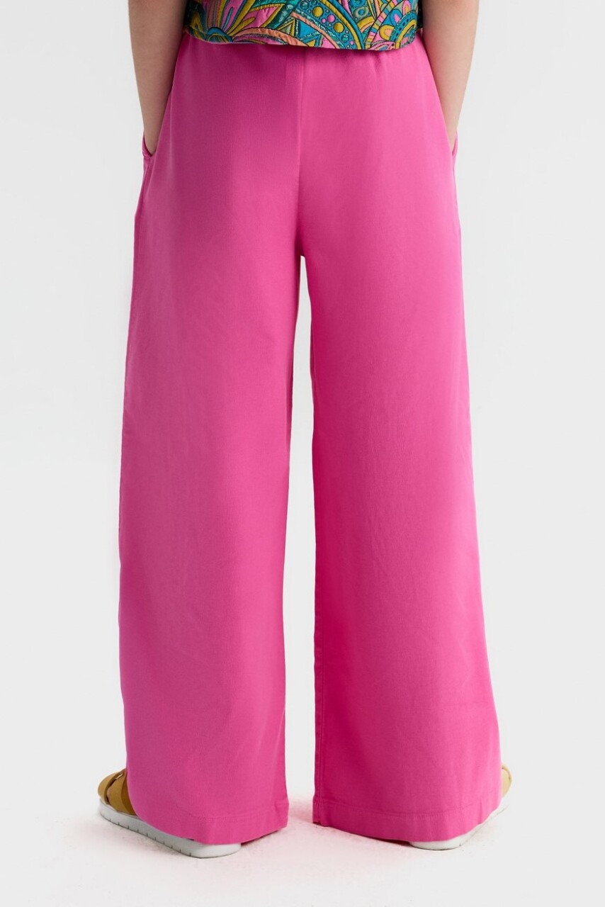 Kız Çocuk Pantolon 8-14 Yaş 51311 Fuşye - 3