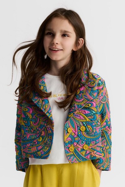 Kız Çocuk Ceket 8-14 Yaş 31303 Pembe - 2