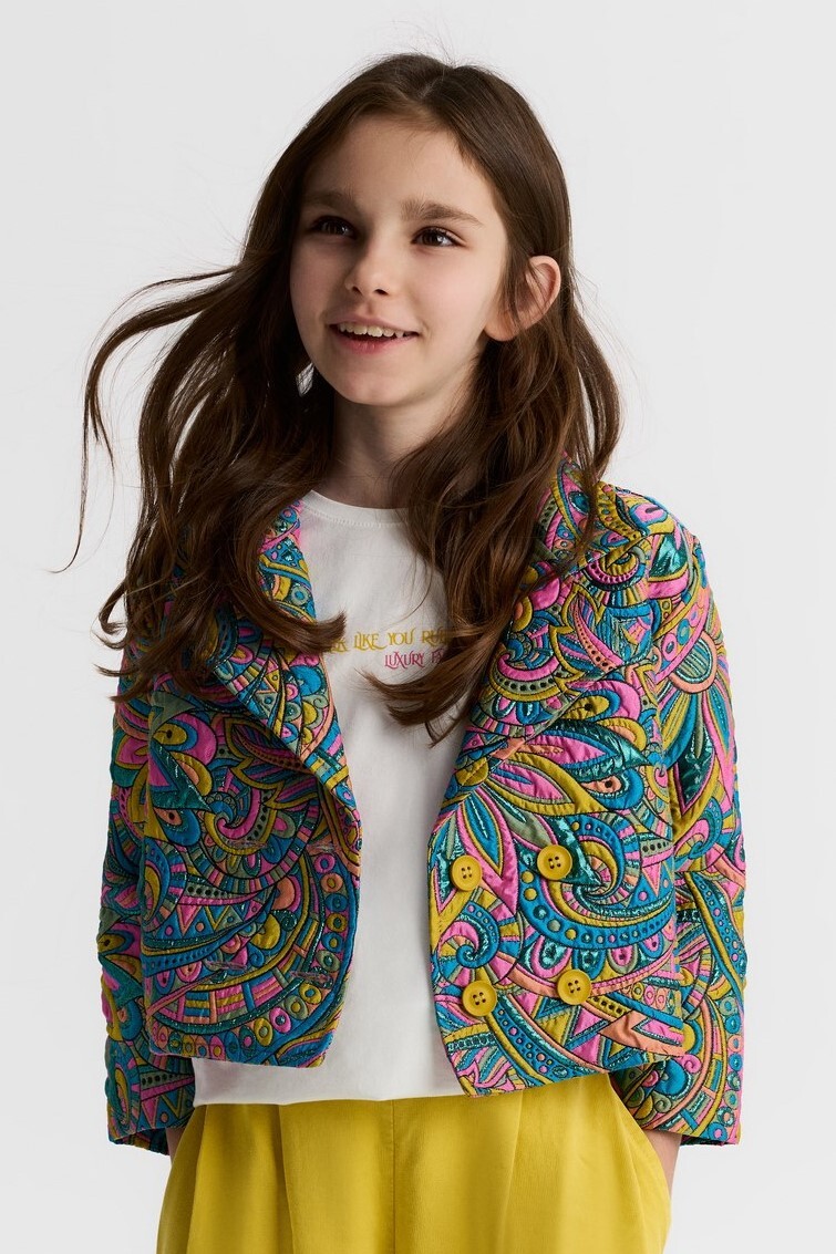 Kız Çocuk Ceket 8-14 Yaş 31303 Pembe - 2