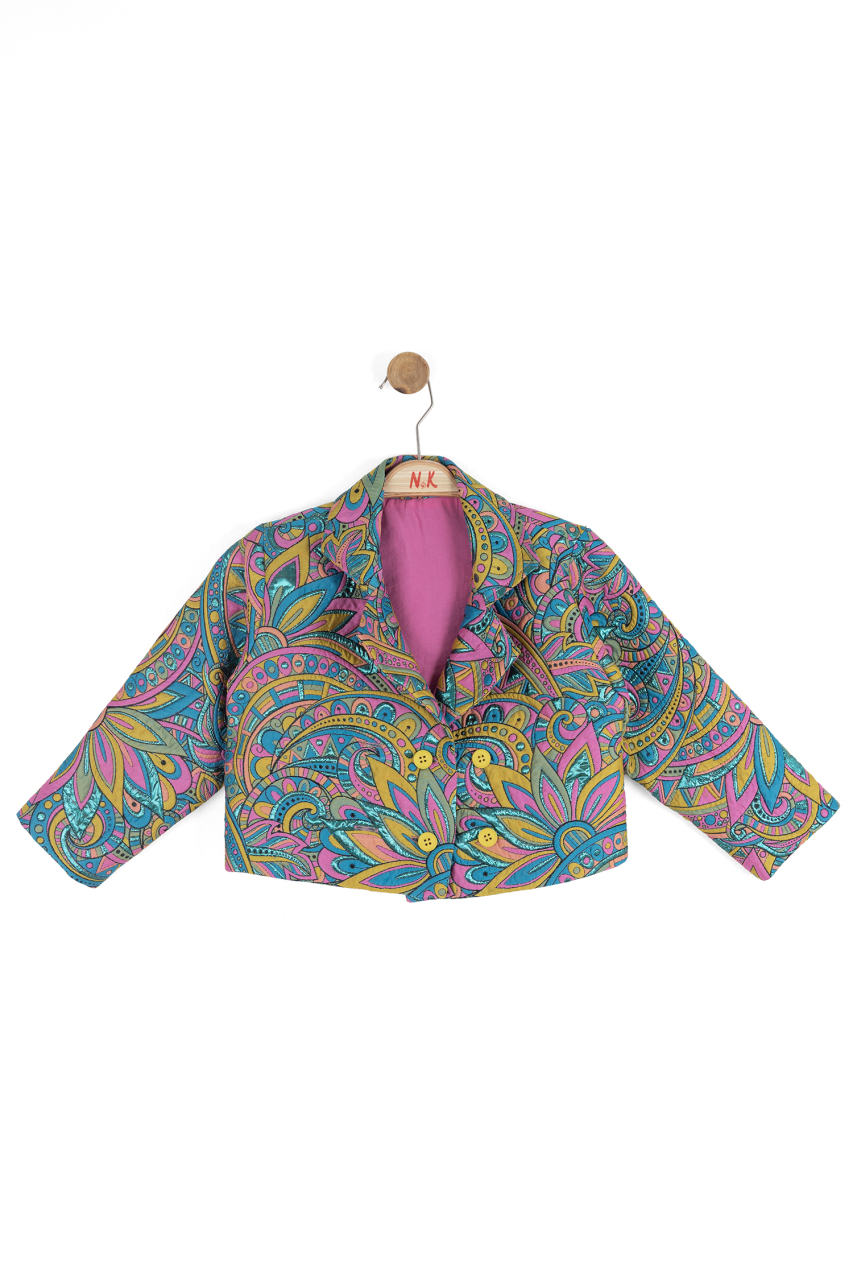 Kız Çocuk Ceket 8-14 Yaş 31303 Pembe - 4