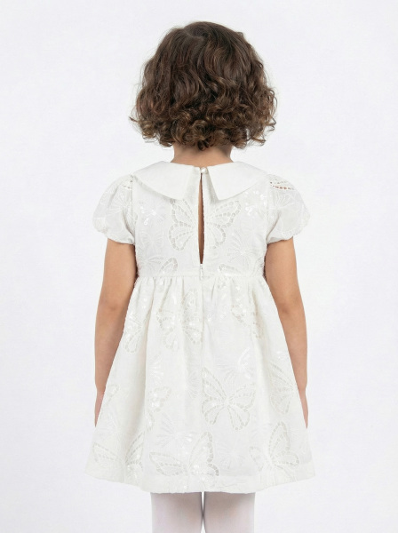 Kız Çocuk Elbise 1-4 Yaş 71600 Ekru - 2