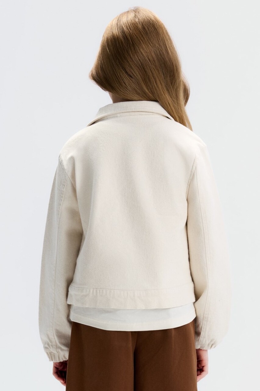 Kız Çocuk Ceket 8-14 Yaş 31315 Krem - 3