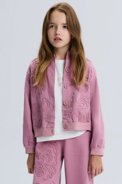 Kız Çocuk Ceket 8-14 Yaş 31318 Gül Kurusu - NK KİDS