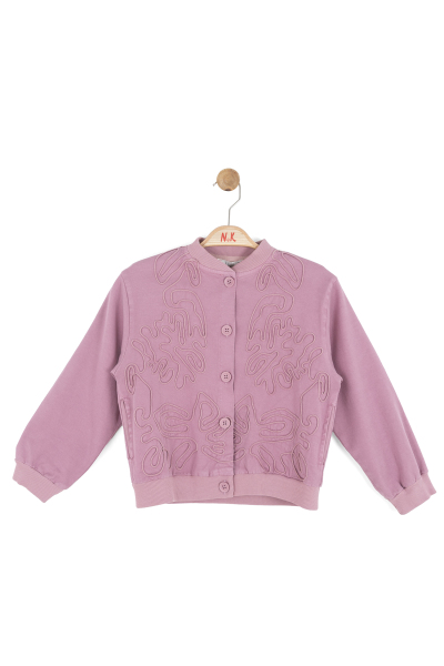 Kız Çocuk Ceket 8-14 Yaş 31318 Gül Kurusu - 4