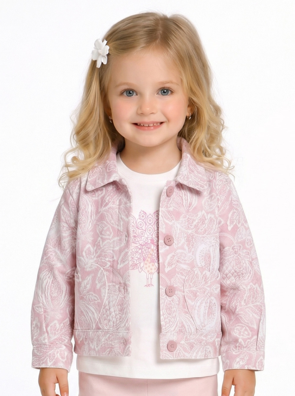 Kız Çocuk Ceket 1-4 Yaş 31613 Pudra - 1