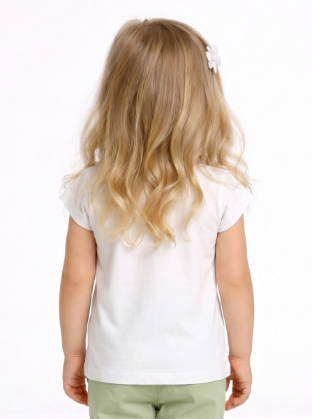 Kız Çocuk Tişort 1-4 Yaş 31626 Ekru - Yeşil - 2