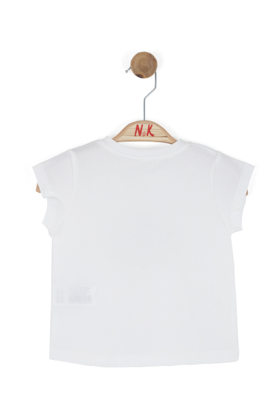 Kız Çocuk Tişort 1-4 Yaş 31626 Ekru - Yeşil - 4