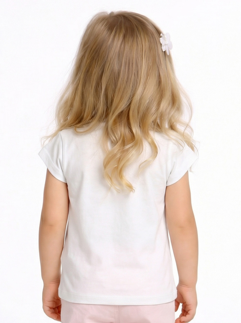 Kız Çocuk Tişort 1-4 Yaş 31626 Ekru - Lila - 2