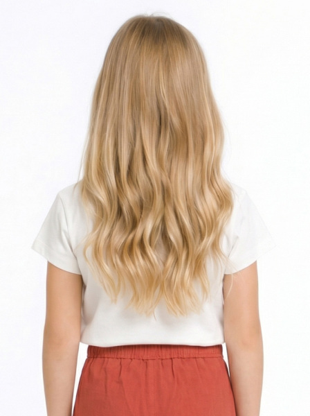 Kız Çocuk Tişort 4-8 Yaş 31505 Ekru - Kiremit - 2