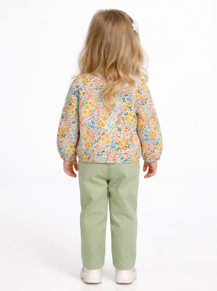 Kız Çocuk Gömlek 1-4 Yaş 31618 Turuncu - 2