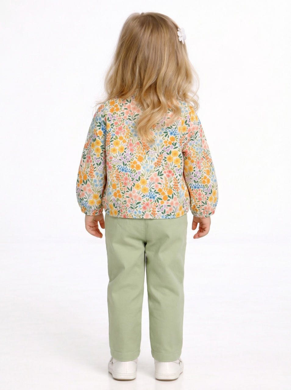 Kız Çocuk Gömlek 1-4 Yaş 31618 Turuncu - 2