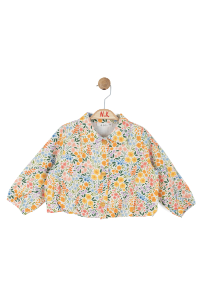 Kız Çocuk Gömlek 1-4 Yaş 31618 Turuncu - 4