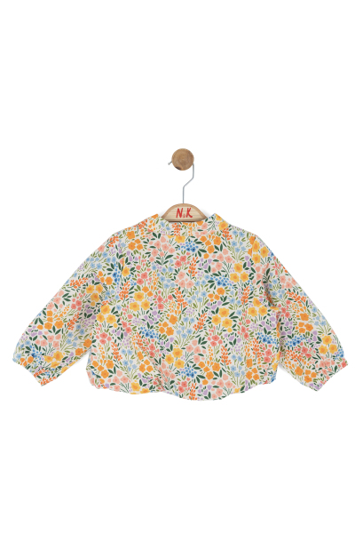 Kız Çocuk Gömlek 1-4 Yaş 31618 Turuncu - 5